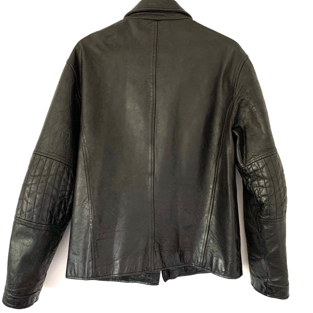 Vintage Leather Moto Jacket By Structure - Picture 3 of 4